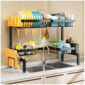 lot 1721 image: ARSTPEOE Over The Sink Dish Drying Rack, fits All Sinks (24.8-35.4), Adjustable Dish Drying Rack, Dish Drying Rack Above Kitchen Sink, Dish Drying Rack Over The Sink
