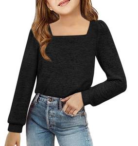 lot 1730 image: BZB Girls Halloween Clothes Casual Long Sleeve Black Shirts Kid Winter Outfits Size 11-12