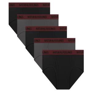 lot 1733 image: Natural Feelings Mens Briefs Underwear Mens Cotton Classics Briefs Full Rise Mens Underwear Briefs Pack Medium
