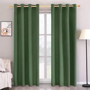 lot 1752 image: Super Soft Luxury Velvet Curtains for Living Room Light Blocking Velvet Curtain Panels Privacy Grommet Window Drapes for BedroomSliding Glass Door, 2 Panels (Cream, 52W96L)