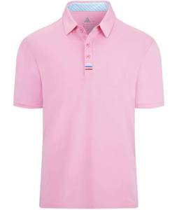 lot 1805 image: SCODI Golf Shirts for Men Casual Short Sleeve Summer Polo Shirt Performance Athletic Collared Tennis T-Shirt Azure Blue XL