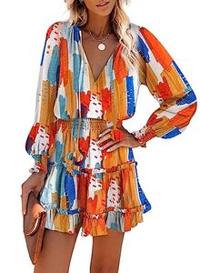 lot 1819 image: Dokotoo Womens Spring Floral Print Ruffle Tiered Mini Dress No Size