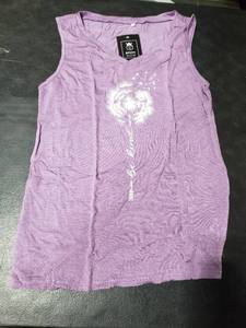 lot 1824 image: ETCYY Womens Summer Tops Sexy Tie Dye V Neck Tank Top Loose Fit Cute Printed Workout Sleeveless T Shirts(S Flower Swallow)