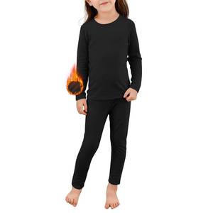 lot 1827 image: Thermal Underwear for Kids Ski Long John Set Unisex Base Layer Kids Winter Clothes Black Large (100) 3T-4T
