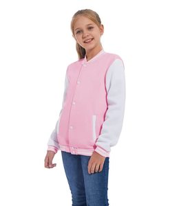 lot 1843 image: NHUHEQ Kids Baseball Jackets Boys Girls Fit Varsity Jacket Casual Lightweight Plain Cardigan School Coat (Orange,12 Years)