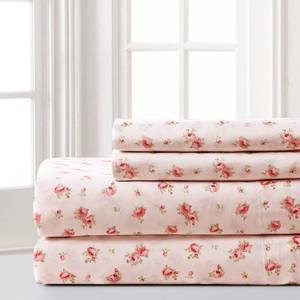 lot 1864 image: Modern Threads Silky Soft Microfiber and Wrinkle Free Sheets - Luxurious Microfiber Bed Sheets Includes Flat Sheet, Fitted Sheet with Deep Pockets, & Pillowcases Blush, Twin