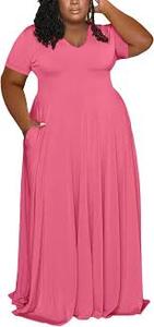 lot 1739 image: Womens Plus Size Pink Dress 4X