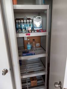lot 5333 image: Storage Closet Shelf And Contents