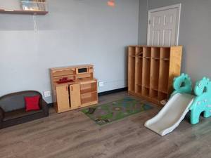 lot 5357 image: Lot Of Childrens Furniture And Dinosaur Slide