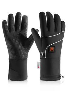 lot 19195 image: ES Tech Heated Gloves with 3000mAh Rechargeable Battery,Heated Gloves for Men Women with Touch Screen, Thin Heating Gloves for Winter Work Ski Hunting