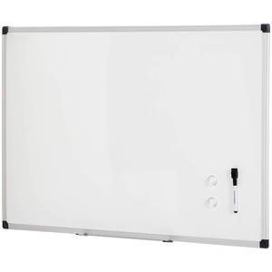 lot 19315 image: Amazon Basics Magnetic Dry Erase Whiteboard, 36 x 24-Inch, Aluminum Frame, SilverWhite