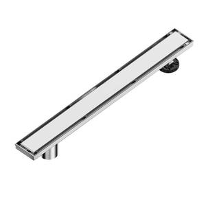 lot 19319 image: Neodrain 36-Inch Offset Linear Shower Drain with Tile Insert Grate Cover, Brushed 304 Stainless Steel Rectangle Side Outlet Shower Floor Drain, Adjustable Leveling Foot, Hair StrainerCatcher&nbsp