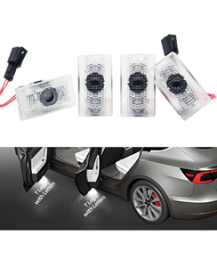 lot 19593 image: Puddle Lights Car Door LED Logo Projector Ultra-Bright Welcome Light Step Led Puddle Door Lights Never Fade for Tesla Model 3 Y S X Accessories Interior Lights, 4PCS Upgraded