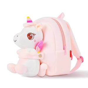 lot 19595 image: NICE CHOICE Toddler Unicorn Plush Backpack with Toys Doll for Boys and Girls for Preschool Kindergarten Birthday Gifts (Pink Unicorn)