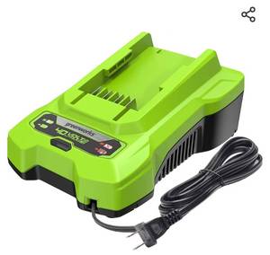 lot 19085 image: Greenworks 40V Battery Charger (Genuine Greenworks Charger)