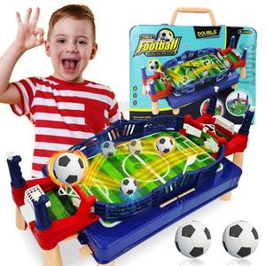lot 19572 image: Football Table Interactive Game Soccer Games Table Foosball Table for Boy Adults Kids Family Game Night Fun Mini Foosball Indoor Outdoor Party Games Toys Gifts