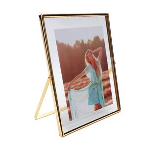 lot 19575 image: AhaGo Gold Floating Frame(8-10 inches, Vertical), For Picture 7x9, 6x8, 5x7, Tabletop Shelf Photo Frames, Classy Gift For Halloween, Birthday or Wedding, Home or Office Decor