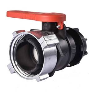 lot 19686 image: TOCHUN 75mm IBC Tote Tank Adapter Ball Valve -Heavy Duty S75X6 Coarse Thread Ball Valves Connector for Water Liquid Container NPT DN50