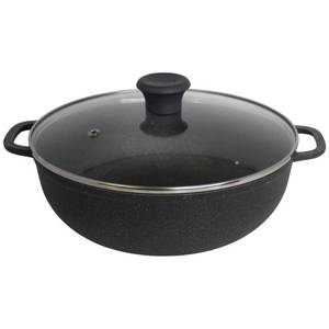 lot 20109 image: IMUSA 7 Quart Made in Colombia Nonstick Caldero with Glass Lid, Grey
