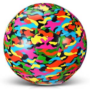 lot 19168 image: Libima Camouflage Soccer Ball Size 4 for Boys Girls Soccer Ball with Pump Kids Indoor Outdoor Sport Soccer Ball Game Training(Multicolored Camouflage)