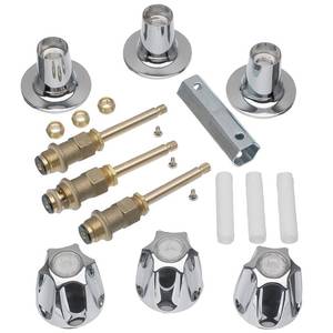 lot 19186 image: Danco 39619 RemodelRebuild Trim Kit for Price Pfister Verve Faucets  Knob Handle  12H-2H, 12H-2C, 12H-18D , Pack of 1, Chrome