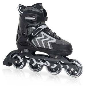 lot 19191 image: Nattork Adjustable Blades Roller Skates for Adults Women and Men,Outdoor & Indoor Black Inline Skates for Kids,Boys,Beginners,Size 6.5 7 7.5 8