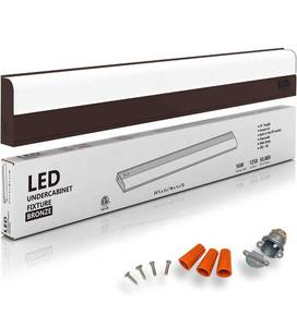 lot 19231 image: 24 Inch 3000 Kelvin (Warm White Light Color) LED Under Counter Fixture. Hardwire Direct Wire Only. Replace Kitchen Cabinet Lights