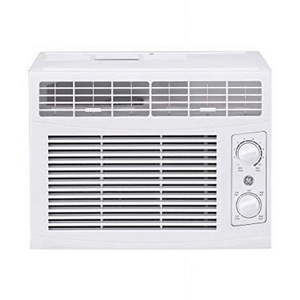 lot 19232 image: GE 5 000 BTU Mechanical Window Air Conditioner Cools up to 150 sq. Ft Easy Install Kit Included 5000 115V White