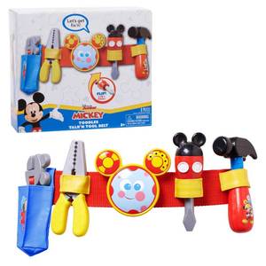 lot 19253 image: Disney Mickey Toodles Talkn Toolbelt and Kids Play Tool Accessories for Dress Up and Pretend Play, Kids Toys for Ages 3 Up by Just Play
