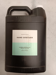 lot 19261 image: Hand Sanitizer Non-Sterile Solution (1 Gallon) 4 Pack
