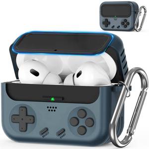 lot 19270 image: Inesore with Anti-Fall Lock Case for AirPods Pro 2nd Generation Case Cover,Classic Handheld Game Console Design Case Sturdy TPU Protective for AirPods Pro 2nd1st Case 201920222023(Black)