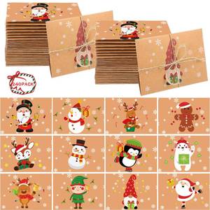 lot 19280 image: Crtiin Kraft Christmas Envelopes Bulk Christmas Holders for Gift Card Small Gift Card