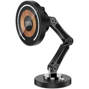 lot 19283 image: iAXBi Magnetic Car Mount Charger for Mag-Safe, 15W Wireless Fast Charger Phone Holder for Car with Adhesive, 360° Rotatable Zinc Alloy Handsfree Phone Stand