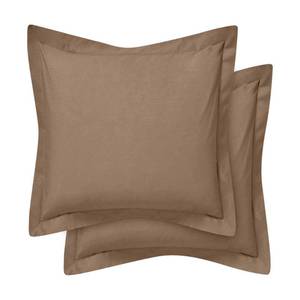 lot 20029 image: Cotton Metrics Heavy Quality European Square Pillow Shams Set of 2 Taupe 600TC 100% Organic Cotton Euro Pillow Shams 24x24 Pillow Cover, Cushion Cover Euro Size (Euro 24x24, Taupe)