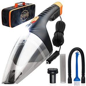 lot 20046 image: ThisWorx Car Vacuum Cleaner 2.0 - Portable Handheld Mini Vacuum Cleaner W 16ft Cord, Bag, & Attachments - Small Vacuum for Car, RV, Boats, Travel - Car Accessories