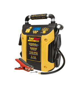 lot 18206 image: EverStart Maxx J5CPDE 1200 Peak Amps Jump Starter, Power Station, 500W Inverter, 120 PSI Compressor