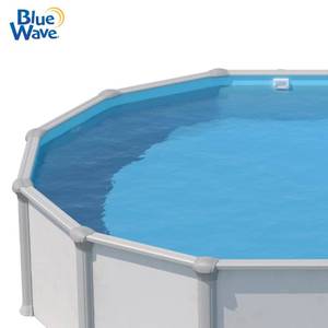lot 19086 image: Blue Wave Standard Gauge Round Overlap Steel Wall Swimming Pool Liner, 27-FT
