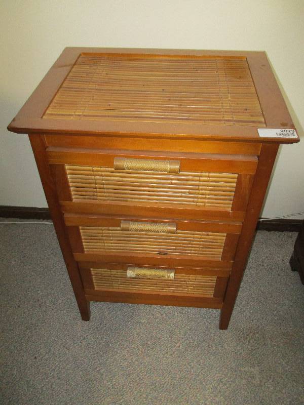 lot 2023 image: Bambooish Nightstand