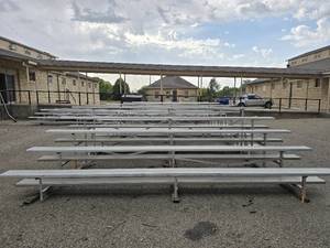 lot 25336 image: Stadium Unlimited 15ft 5-Tier Aluminum Stands