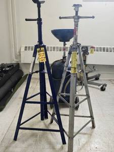 lot 25241 image: (2) 2-Ton Under Hoist Support Stands (NEED WORK)