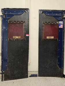 lot 25246 image: Set Of Industrial Swinging Doors