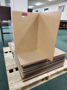 lot 48755 image: Pallet Of Plexiglass Table Dividers