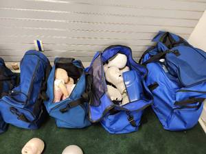 lot 48766 image: Laderal Baby Anne And Adult CPR Training Dummies