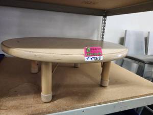 lot 48731 image: 30in Round Adjustable Height Toddler Table