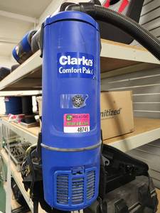 lot 48745 image: Clarke Comfort Pack Vacuum 6 And Bags