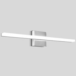 lot 49358 image: Amansour LED Bathroom Vanity Light 24inch Over Mirror Lighting Fixture Modern Indoor Chrome 12W 5000K Cool White Wall Sconce for Bathroom Bedroom Living Room