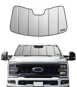 lot 49366 image: Pigenius Windshield Sun Shade for 2023 2024 Ford F-250 F-350 Super Duty Front Window Sunshade - Safeguard