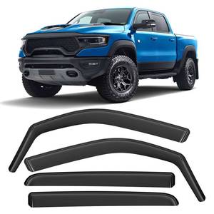 lot 49369 image: ACLONG in-Channel Rain Guards for Dodge RAM 1500 Crew Cab 2019 2020 2021 2022 2023 2024, Durable Side Windows Rain Guard, Wind Deflectors, Vent Visors, Rain Visor, 2020-2024 Ram Window Visor