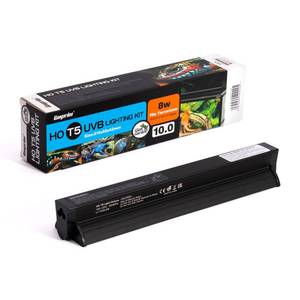 lot 49378 image: Giangarden T5 HO UVB Lighting Combo Kit, Reptile Light Fixture with UVB 10.0 Fluorescent Tube Ideal for tropical rainforest grasslands and deserts such as Lizard Snakes Turtles and Tortoises(39W-36in)