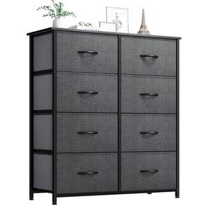 lot 49389 image: YITAHOME Dresser for Bedroom, Fabric Dresser with 8 Drawers,Tall Dresser,Chest of Drawers for Closet